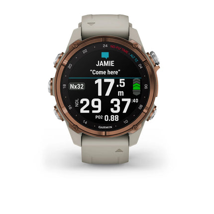 Garmin Descent Mk3i 43mm Bronze PVD Titanium & French Grey Silicone Band