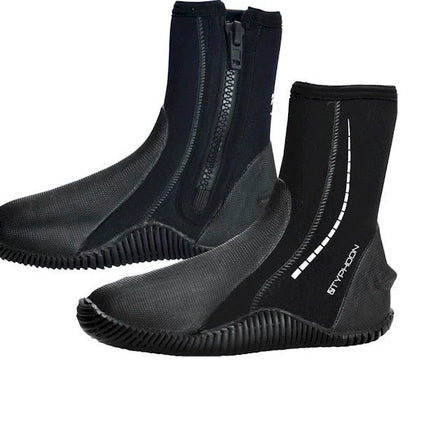 Typhoon Surfmaster 6.5mm Dive Boots | Zipped Neoprene Boots with Grip Sole