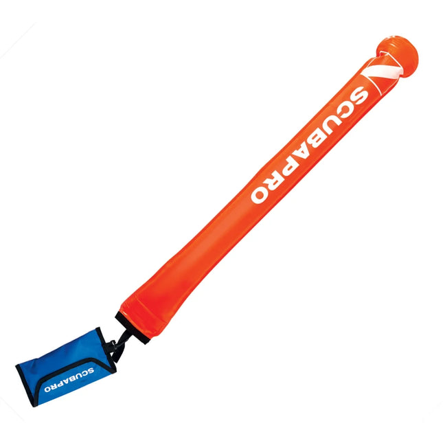 Scubapro Open End SMB 1.3m | DSMB with Line & Pouch | Orange Signal Tube