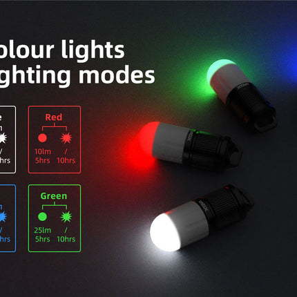 XTAR SD1 RGBW Dive Beacon | 100m Multi-Colour LED Scuba Marker Light with 8 Modes