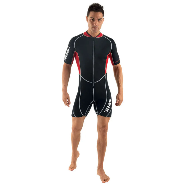 SEAC Ciao 2.5mm Mens Shorty Wetsuit | Front Zip Warm Water Suit