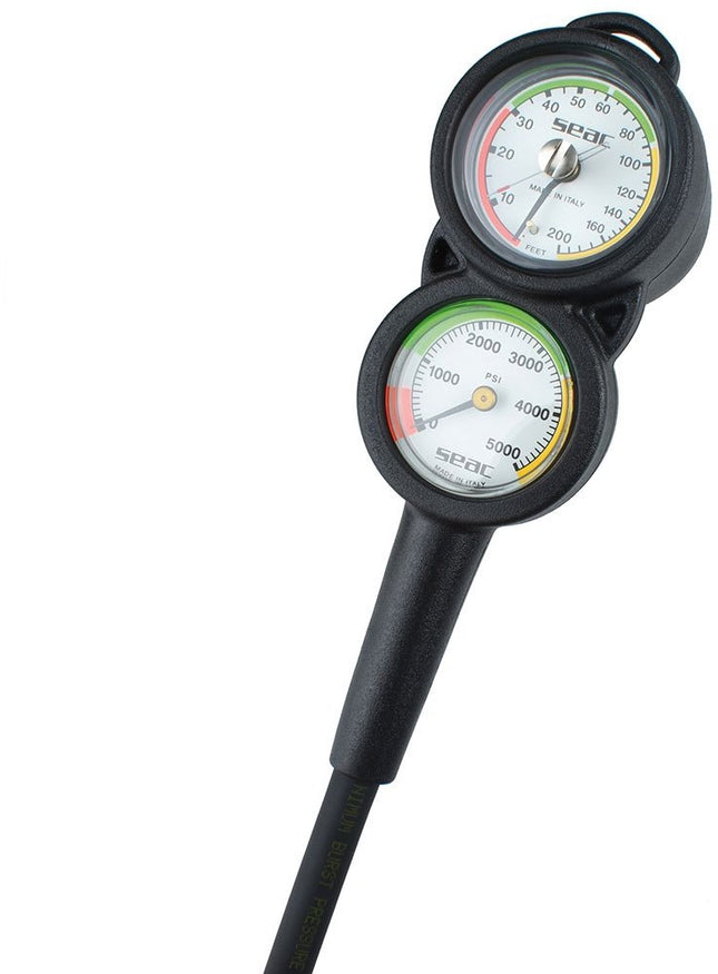 SEAC Console 3 Compact PSI+Feet 60-12-PSI+FT | 3 Gauge Dive Console