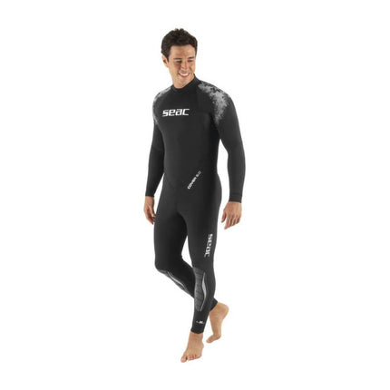 SEAC Cover 5mm Mens Wetsuit | Rear Zip Ultrastretch Dive Suit