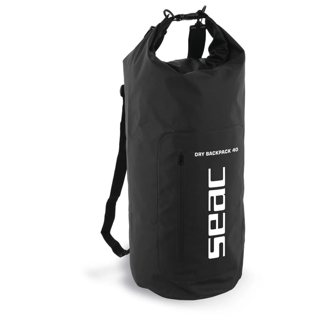 Seac Dry Bag Mate 40L Black | Waterproof Roll-Top Backpack