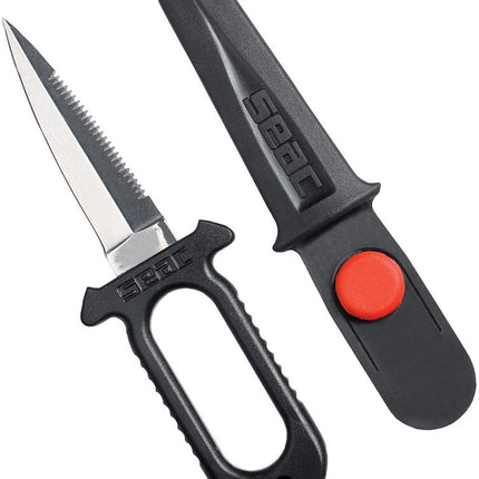 Seac New Devil HD Black Dive Knife | Stiletto Blade
