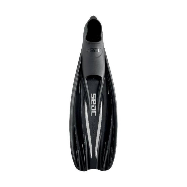 Seac F-100 Pro Black Diving Fins | Lightweight Full Foot