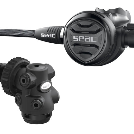 SEAC IT500 ICE Regulator 300 Bar DIN Black | Cold Water Certified