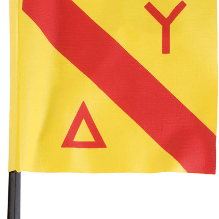 Seac Master Flag B Buoy Flag Yellow/Red with Rod