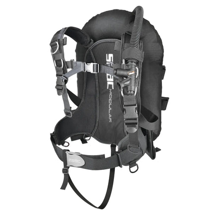 SEAC Modular BCD Jacket Black One Size | Rear Wing Travel Buoyancy Compensator