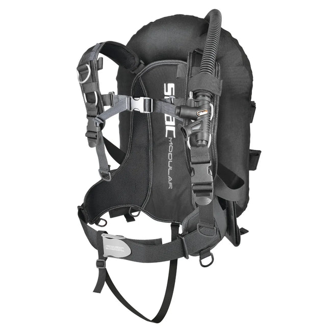 SEAC Modular BCD Jacket Black One Size | Rear Wing Travel Buoyancy Compensator