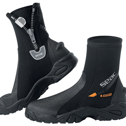 Seac Pro HD Dive Boots 6mm | Rigid Sole & Zip Closure
