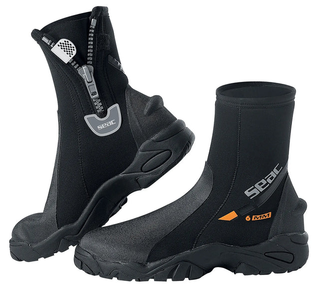 Seac Pro HD Dive Boots 6mm | Rigid Sole & Zip Closure