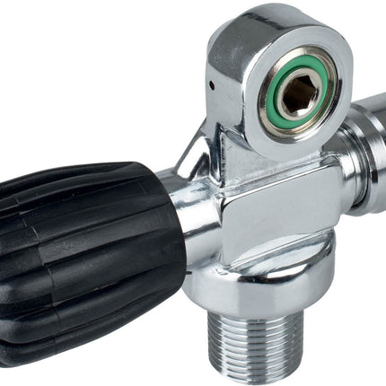 SEAC Single Tank Valve 67-25M | Modular INT/DIN Scuba Cylinder Valve