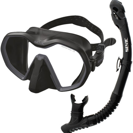 Seac Bis Icona Reverse Dry Set | Mask & Dry Top Snorkel