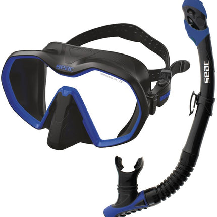 Seac Bis Icona Reverse Dry Set | Mask & Dry Top Snorkel
