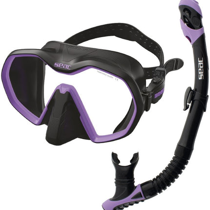 Seac Bis Icona Reverse Dry Set | Mask & Dry Top Snorkel