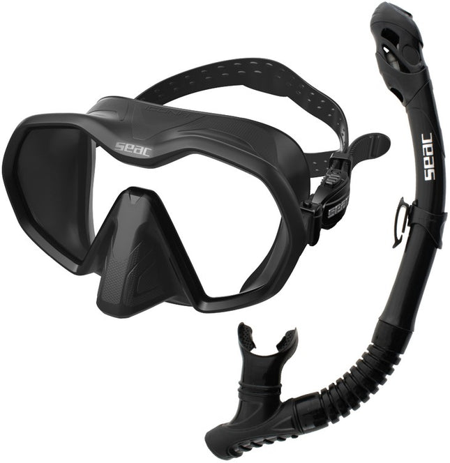 Seac Bis Icona Reverse Dry Set | Mask & Dry Top Snorkel