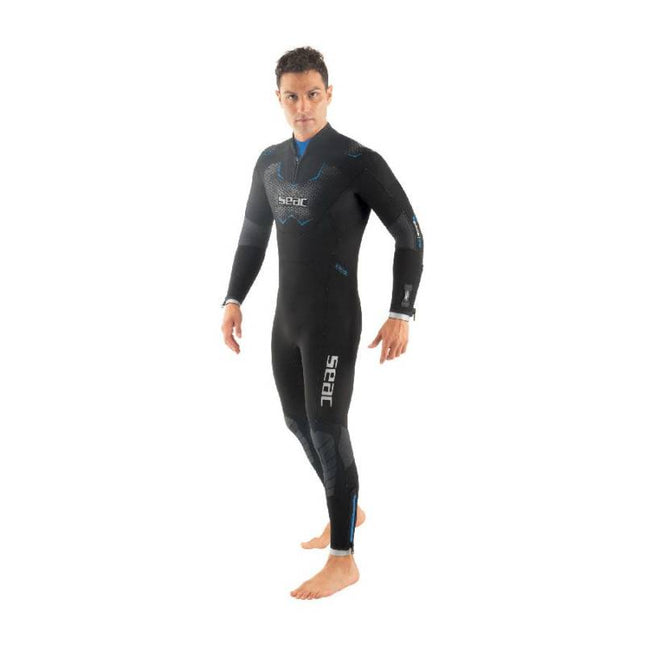SEAC Space 7mm Mens Wetsuit | Ultrastretch Rear Zip Dive Suit