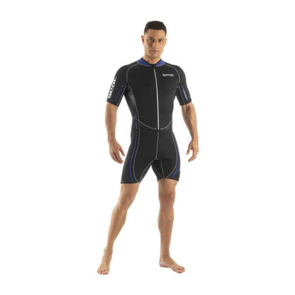 SEAC Trendy 2.5mm Mens Shorty Wetsuit | Front Zip Water Sports Suit