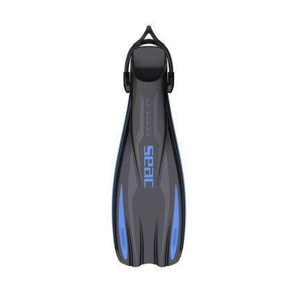 Seac U-1000 Blue Diving Fins | Sling Strap Open Heel