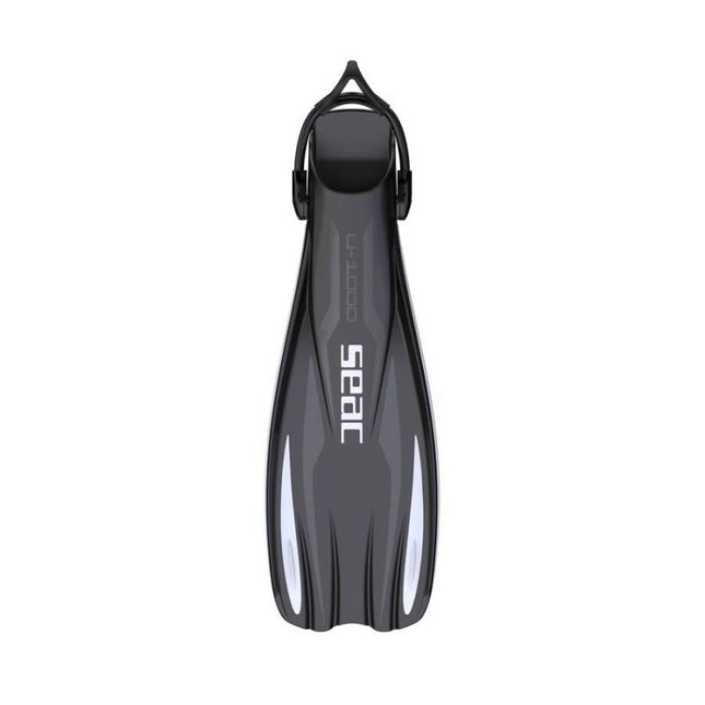 Seac U-1000 White Diving Fins | Sling Strap Open Heel