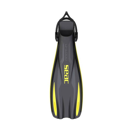 Seac U-1000 Yellow Diving Fins | Sling Strap Made in Italy