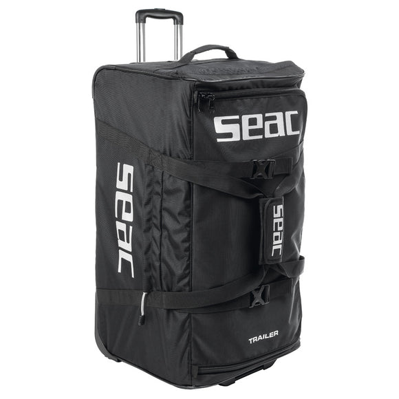 Seac Trolley Trailer Black Dive Bag | 1000D PU Polyester