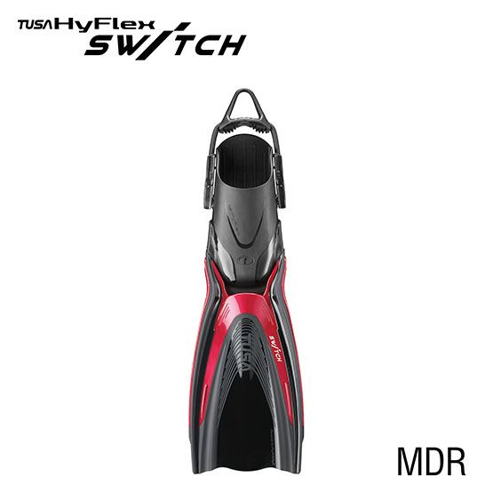 TUSA SF0104 HyFlex SWITCH Medium Metallic Red Scuba Diving Fins | UK 7-10