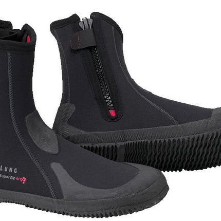Aqualung Ergo 5mm Dive Boots UK 6 | Neoprene Scuba Boots with Zip & Grip Sole
