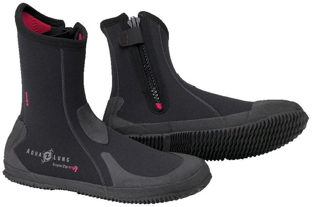 Aqualung Ergo 5mm Dive Boots UK 6 | Neoprene Scuba Boots with Zip & Grip Sole