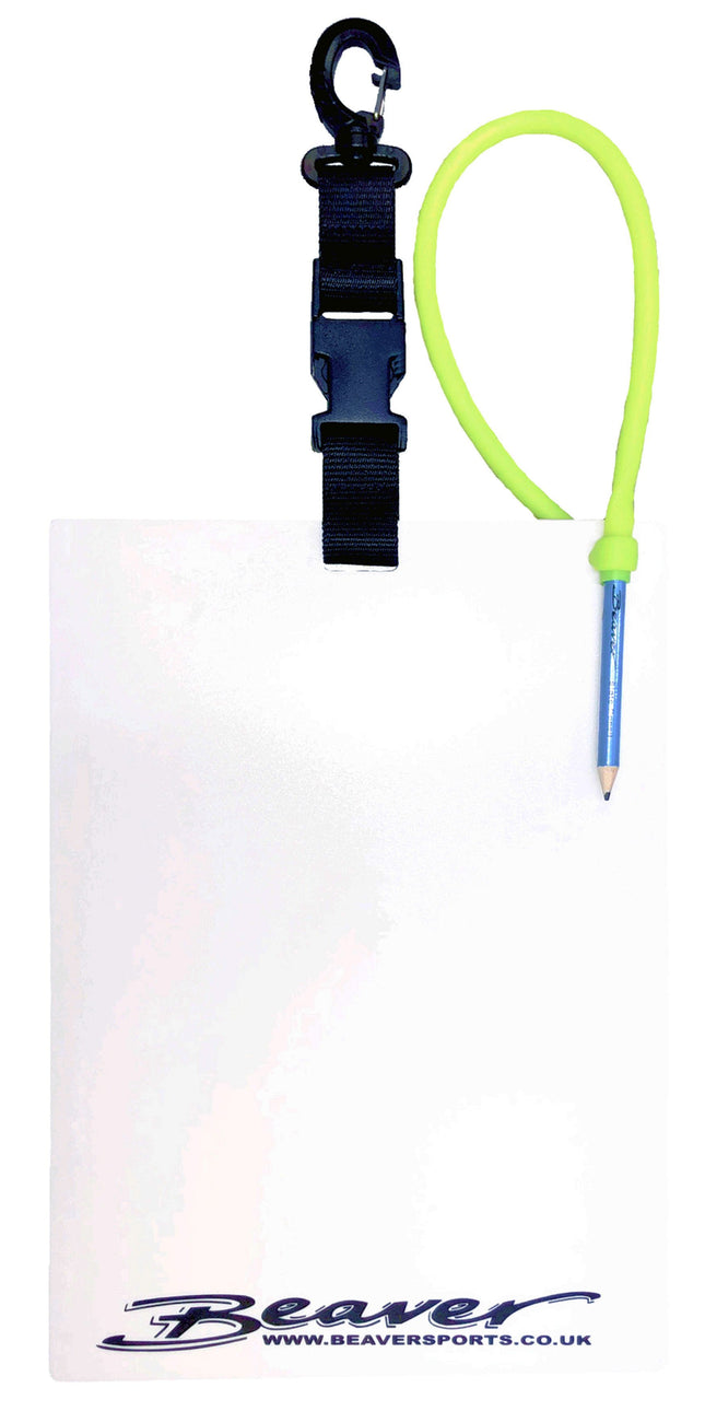 Large A4 Dive Slate | Scuba Writing Board with Pencil & Clip 290x210mm