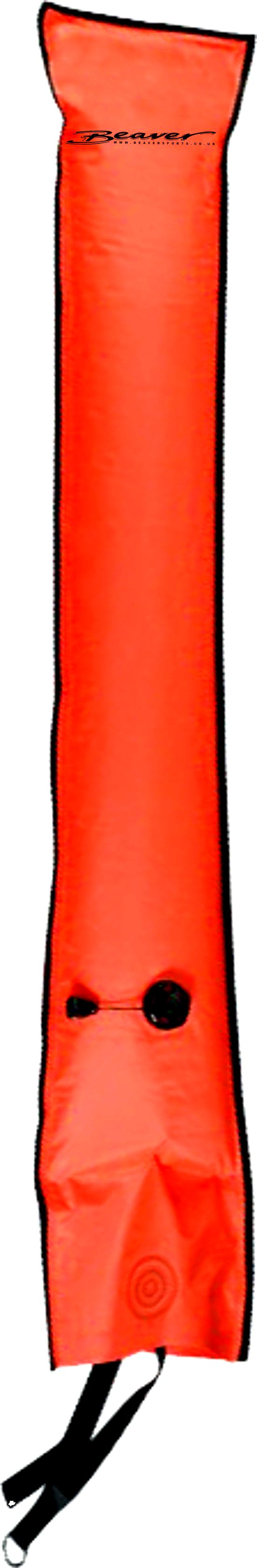 XL Valved Surface Marker Buoy 137cm | SMB with Dump Valve | Orange Dive Safety