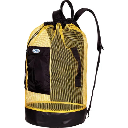 Stahlsac Panama Mesh Backpack | 103L Dive Gear Bag Black/Yellow