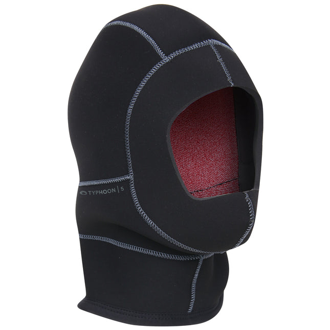 Typhoon Raptor5 Hood 5mm Large | Thermal Neoprene Dive Hood Black