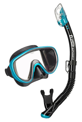 TUSA SPORT UC1625 Mask and Snorkel Set ADULT Black Series